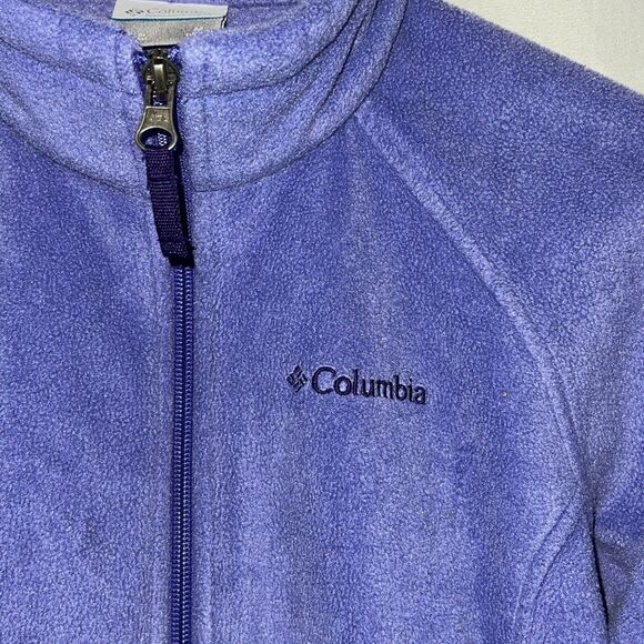 Columbia Purple Fleece Jacket Kids Youth Size Medium (10-12) - Picture 2 of 8